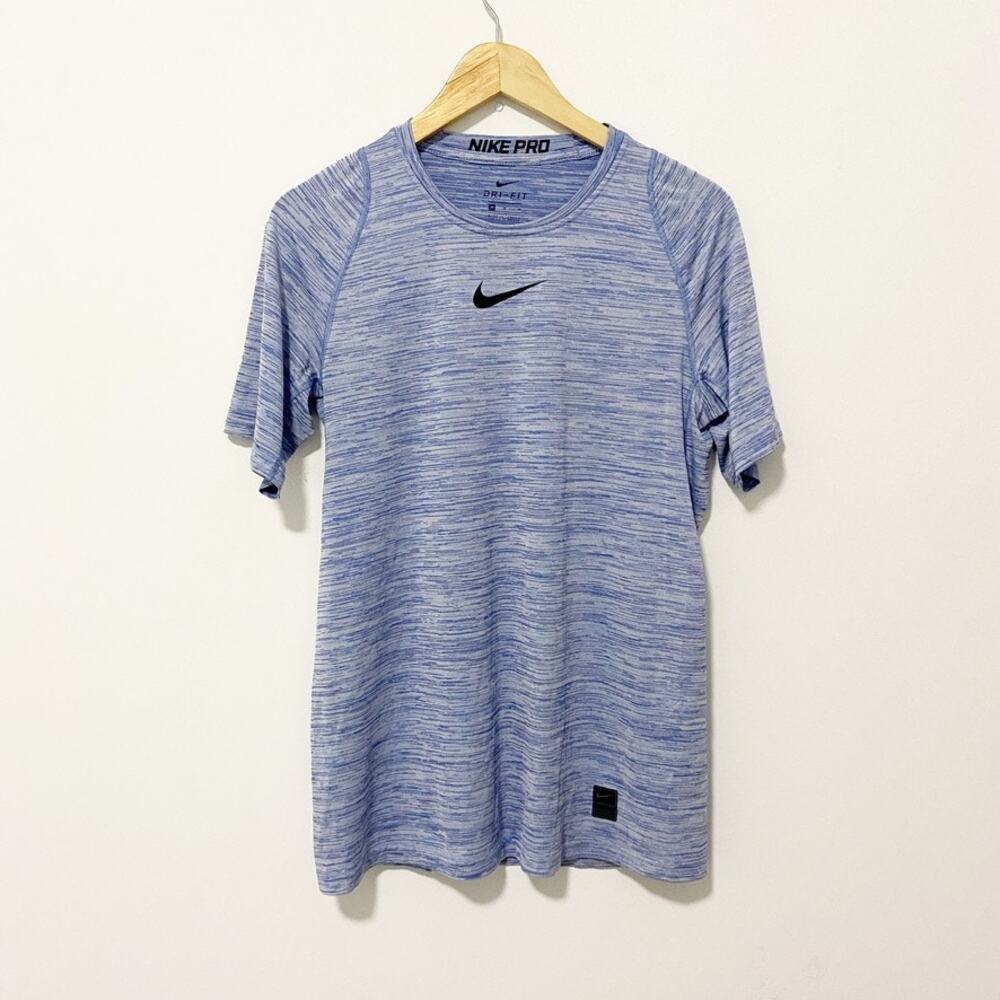 Nike Blue Short Sleeve Dri Fit Tee Size Medium